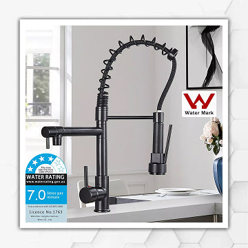 Pull Out Kitchen Tap Black