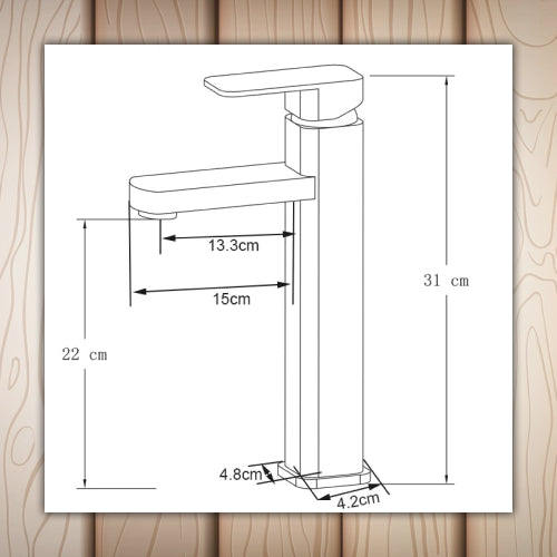 Ram Basin Tap square Black