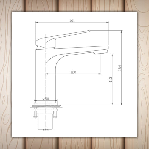 basin tap round small Black