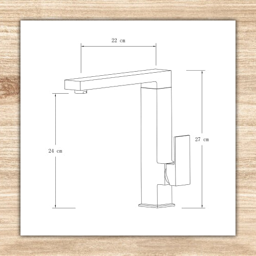 Square Tall Chrome