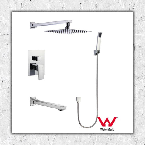 Wall Shower Set Chrome