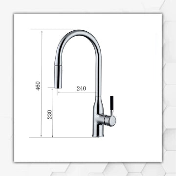 Mecca Tall Kitchen Tap Black