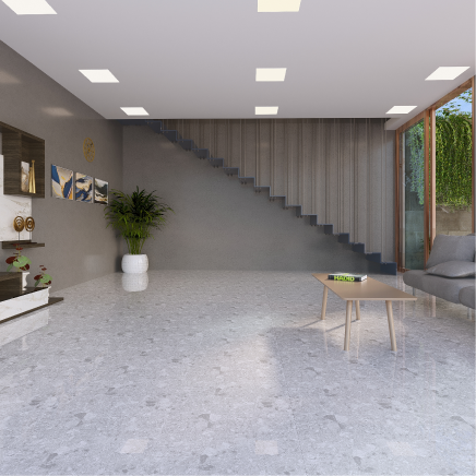White Terrazzo Matt